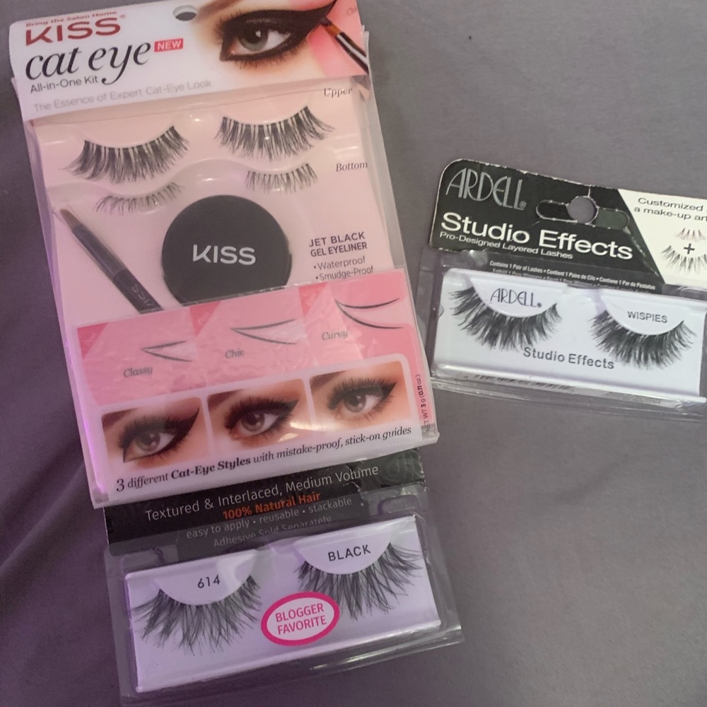 3 pairs of eyelashes